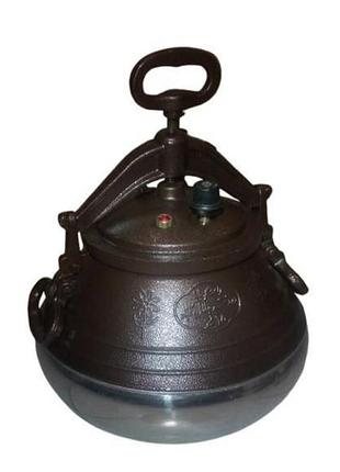 Афганский казан скороварка котелок 10 литров. черный