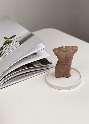 Соєва свічка man body з ефірними аромамаслами 7.5х10см сitrus & wood