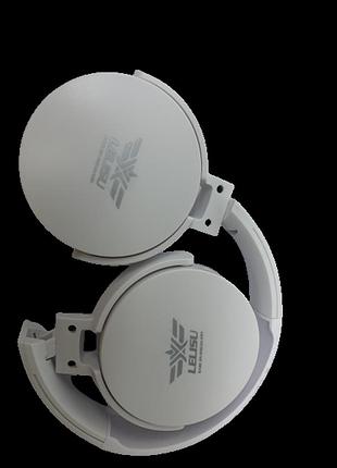 Беспроводные bluetooth наушники с радио и функцией плеера lelisu ls-211 белые