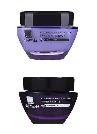 +55 spf 20 дневной лифтинг-крем для лица с protinol avon anew, 50 мл (oновлённый дизайн)