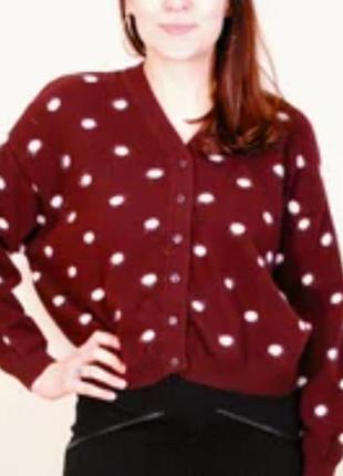 Кардиган в горошок мк