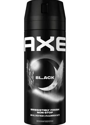 Дезодорант-спрей для чоловіків axe блек 150 мл (8690637879180)