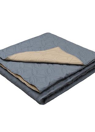 Летнее одеяло "дуэт" серо-бежевый (ультрастэп) 180х210