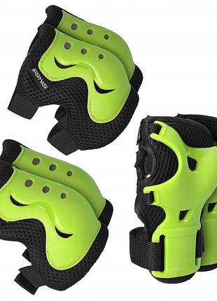 Комплект защитный sportvida 3 в 1 sv-ky0001-s size s black/green