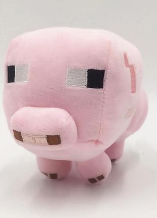 М'яка іграшка свинка майнкрафт 16 см