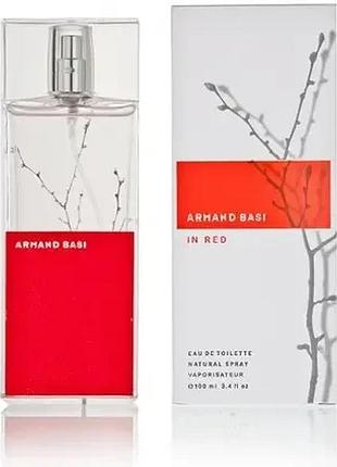 Туалетная вода женская armand basi in red 100 мл