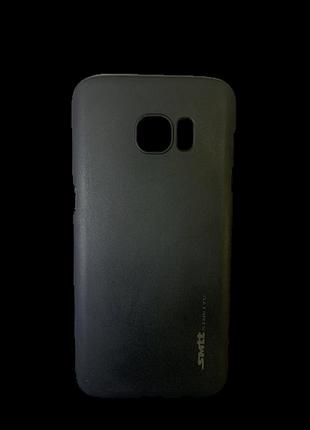 Защитный чехол-накладка smtt soft touch на samsung s7 edge черный