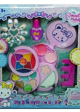 Набор детской косметики для девочек с зеркалом