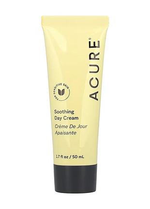 Soothing day cream, acure, успокаивающий дневной крем, для чувствительной кожи, 50 мл