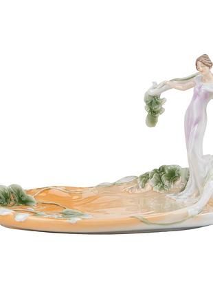Блюдо "дівчина в листі" (14 см) veronese