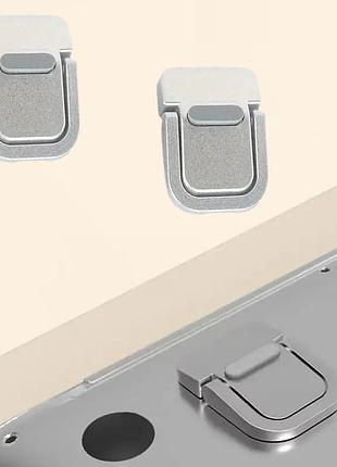 Складная подставка для ноутбука охлаждающая ножки серебристый 2шт