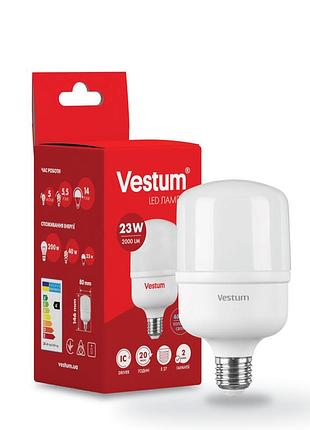 Світлодіодна високопотужна лампа vestum t100 23w 6500k 220v e27 1-vs-1601