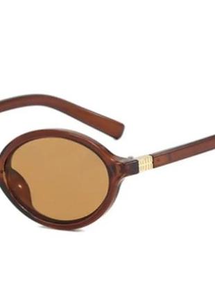 Сонцезахисні окуляри oval c 10 - чорний коричневий
