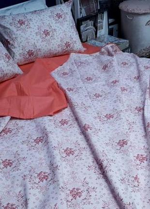 Прованс коралл, ранфорс нав 50*70см (двуспальный)