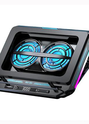 Підставка для ноутбука з охолодженням vhg d15 rgb, black