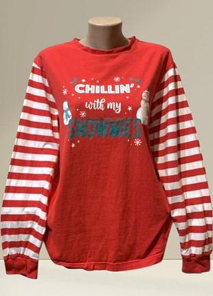 Хлопковый лонгслив, футболка с рукавами 52-54 (6)