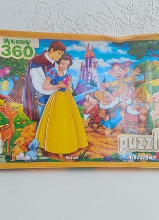 Пазл классический "белоснежка и семеро гномов" 360 элементов (36013)