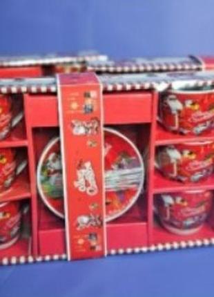 Набір кавовий новорічний 12 предметів