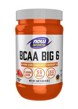 Now foods, sports, bcaa big 6, кавун, 600 г