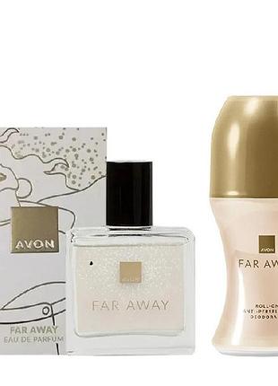 Набір avon far away для жінок, 30 мл +125 мл
