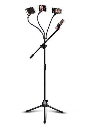 Стійка-тримач для мікрофона/телефона vhg nb-404 (black)