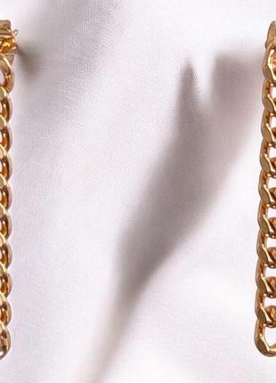 Сережки- цепочка xuping медицинский сплав ксюпинг 9*0.5 см 60