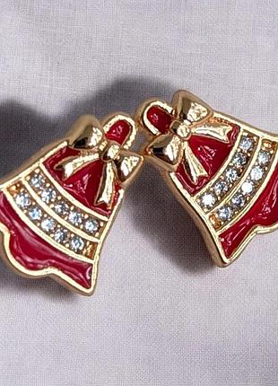 Маленькие сережки-гвоздики xuping сережки пуссеты медицинское золото бабочка ксюпинг 0.5*0.5 см дзвіночки