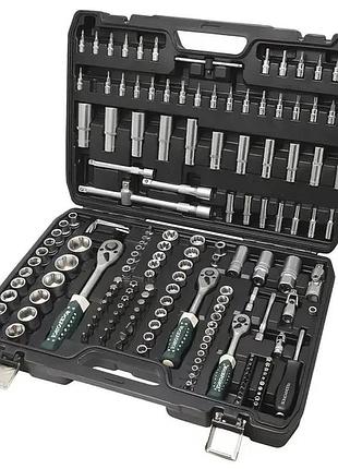 Автомобильный набор инструментов на 172 ручных инструмента в пластиковом кейсе piece sleeve set