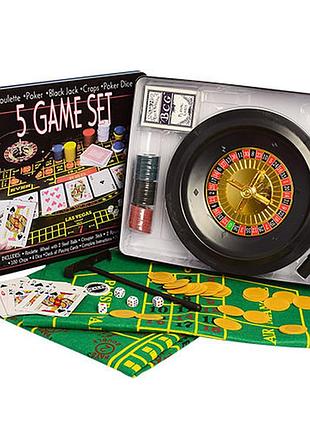 Настільна гра покер з рулеткою d25354, 5 ігор в 1