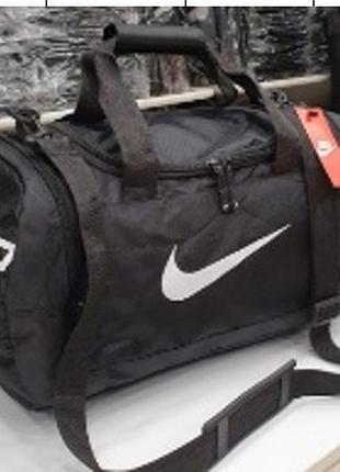 Спортивная черная мужская сумка nike для тренировок и фитнеса, дорожная сумка найк 45х27х23 см