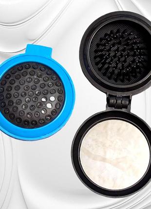 Расческа складывающаяся маленькая с зеркалом круглая dagg