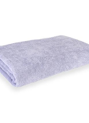 Простынь махровая голубая 200х220см