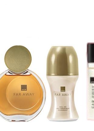 Парфумований набір avon far away 3-в-1