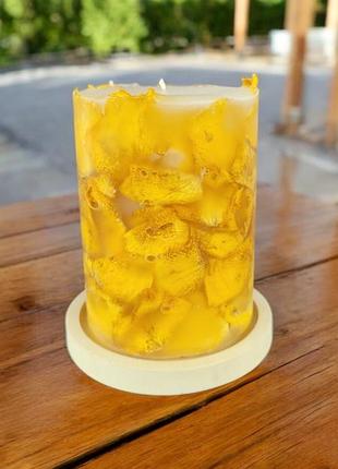 Золотой акцент – свеча, 35 часов горения, с ароматом лесные ягоды