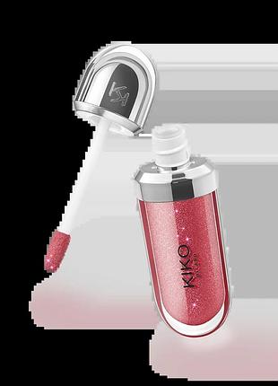 Блеск для губ kiko milano 3d hydra lipgloss - 22 sparkling red garnet -6,5 мл.
