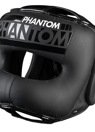 Боксерский шлем phantom взрослый черный osfa