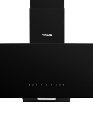 Вытяжка декоративная наклонная weilor aura wds 53 black