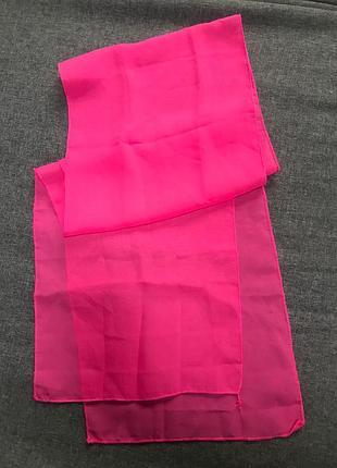 Женский шарф розовый 140*25
