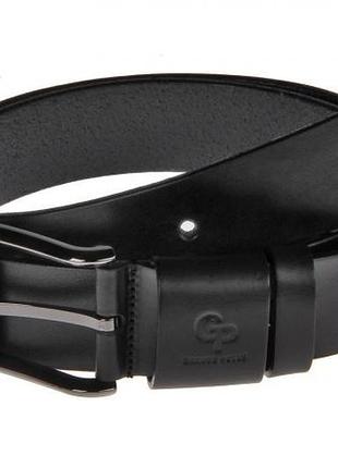 Шкіряний ремінь calvin gp grande pelle чорний 40 мм унісекс 430013701