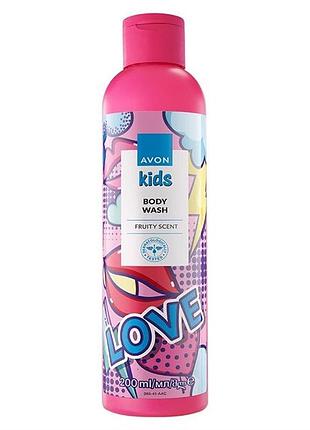 Дитячий гель для душа з фруктовим ароматом 200 мл avon kids