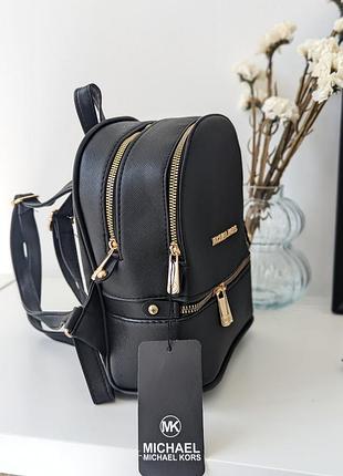 Брендовый маленький кожаный рюкзак michael kors женский мини рюкзак майкл корс из кожи городской ранец ручной поклажи для девушки