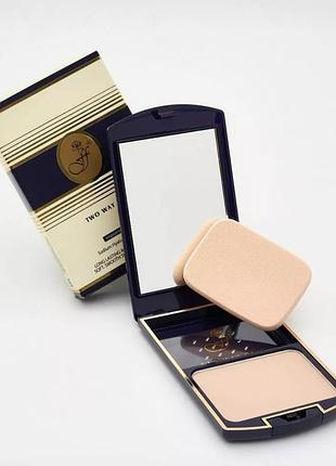 Пудра компактная ffleur 2в1 tk12, (оригинал) флер 14 натурально-кремовый