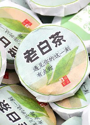 Белый чай, премиум сорт чаеман, пресованный, 1 шт, 5 г