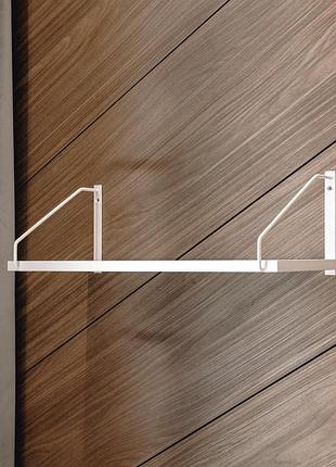 Полки для книг настенные одинарные открытые, декоративные настенные полки для вещей белый белый