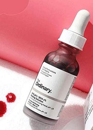 The ordinary aha 30% + bha 2% peeling solution кислотный пилинг для лица