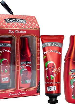 Подарочный набор the fruit company sexy christmas estuche cereza y jazmín туалетная вода+крем для рук