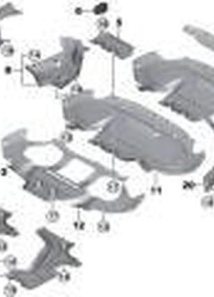 Защита днища bmw 5 (g30) 17- (r)