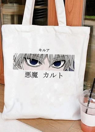 Шоппер "аніме" білий