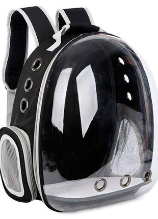 Сумка-рюкзак для тварин (чорна) 42х27х29см