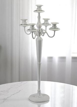 Подсвечник на 5 свечек с кристаллами(77 см.) elisey